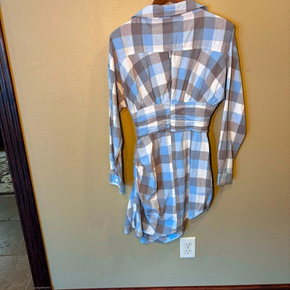 Atoir The Vision Dress in Air Force Blue Check, size 6, Contemporary Chic Retro - Picture 4 of 16